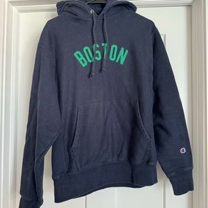 Custom Boston Champion Reverse Weave hoodie. Men’s medium.